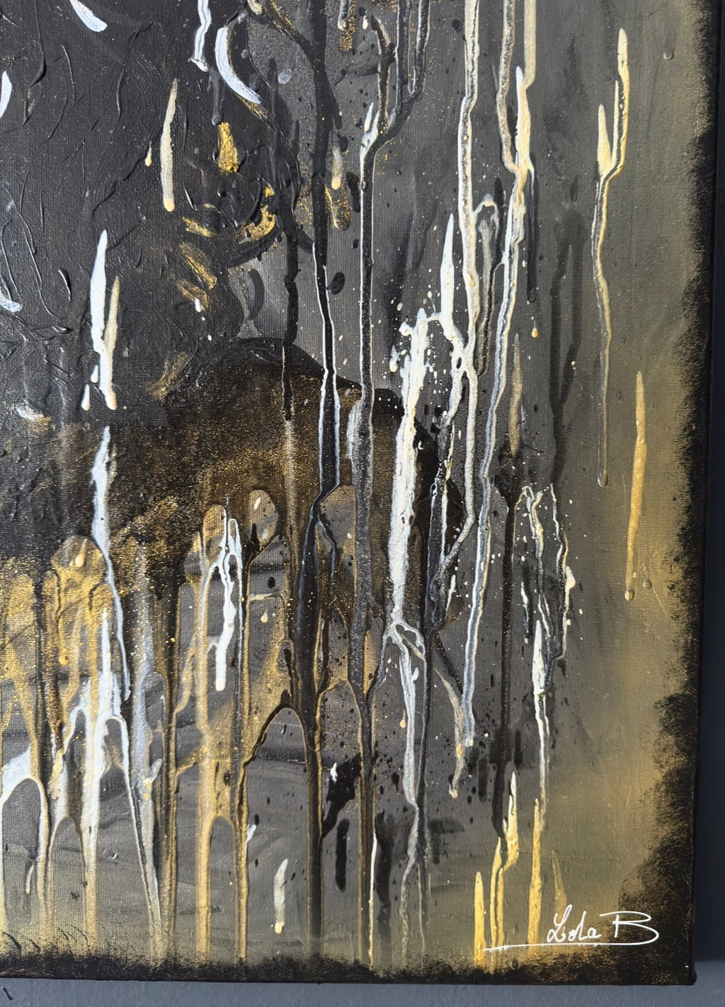 Alice Cooper – Tableau original | Acrylique & Fluid Art | 75 x 55 cm
