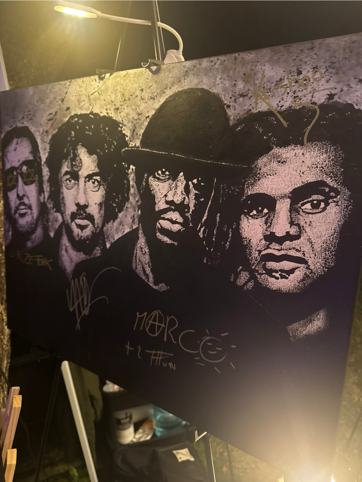 FFF – Tableau original dédicacé