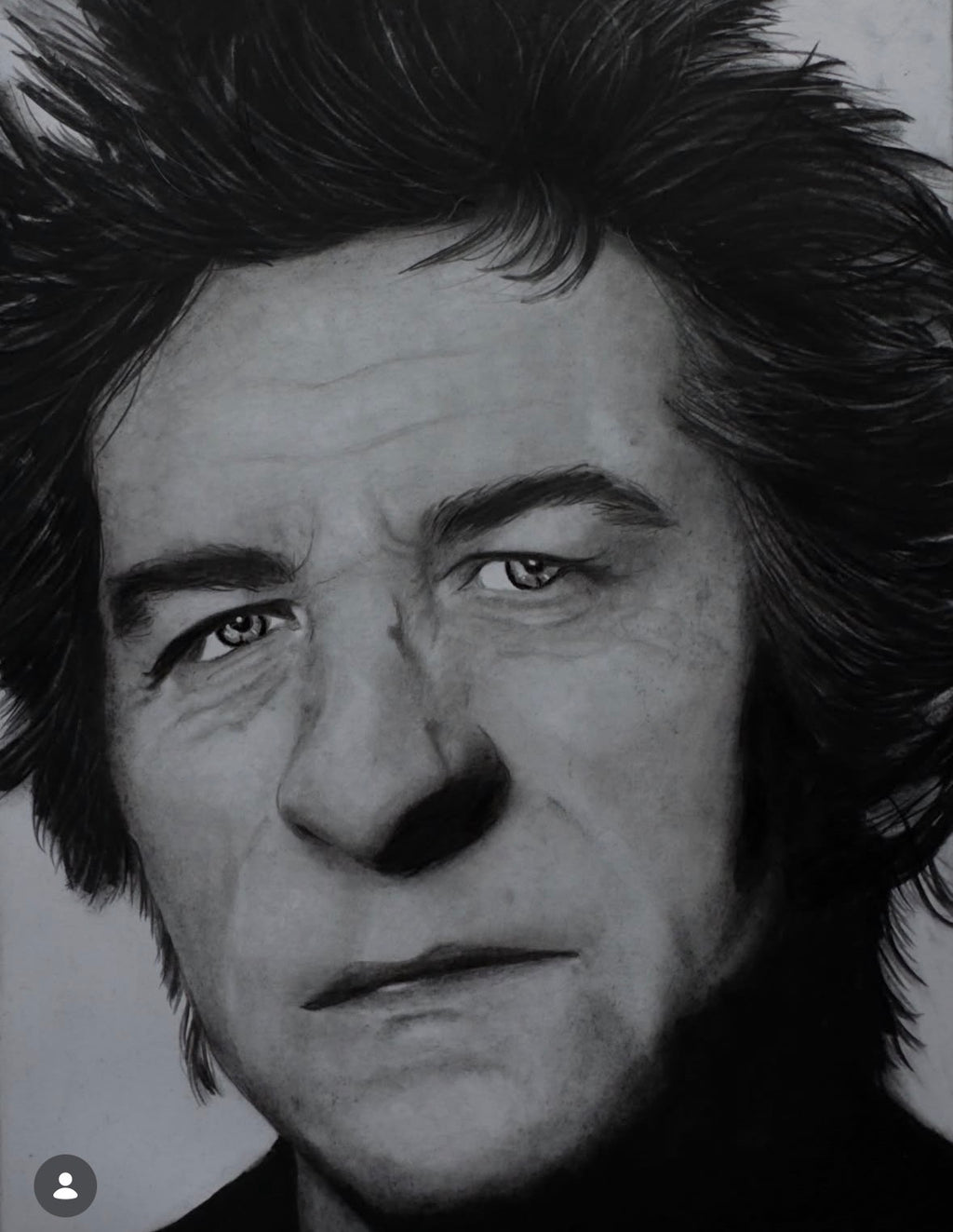 Portrait personnalisé au crayon et fusain – Fait main