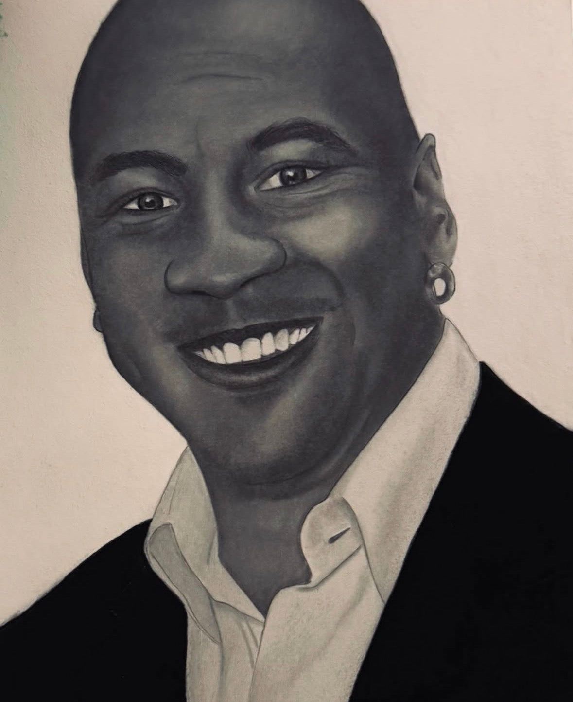 Portrait personnalisé au crayon et fusain – Fait main
